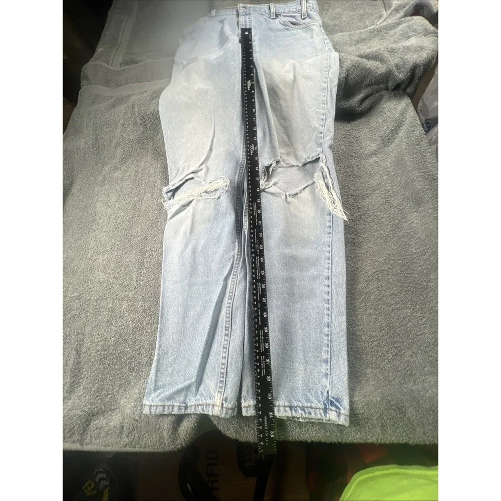 Vintage 90s Levi's 550 Distressed Mens Jeans, 36W 34L, Relaxed Fit Tapered‎ Leg